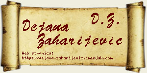 Dejana Zaharijević vizit kartica